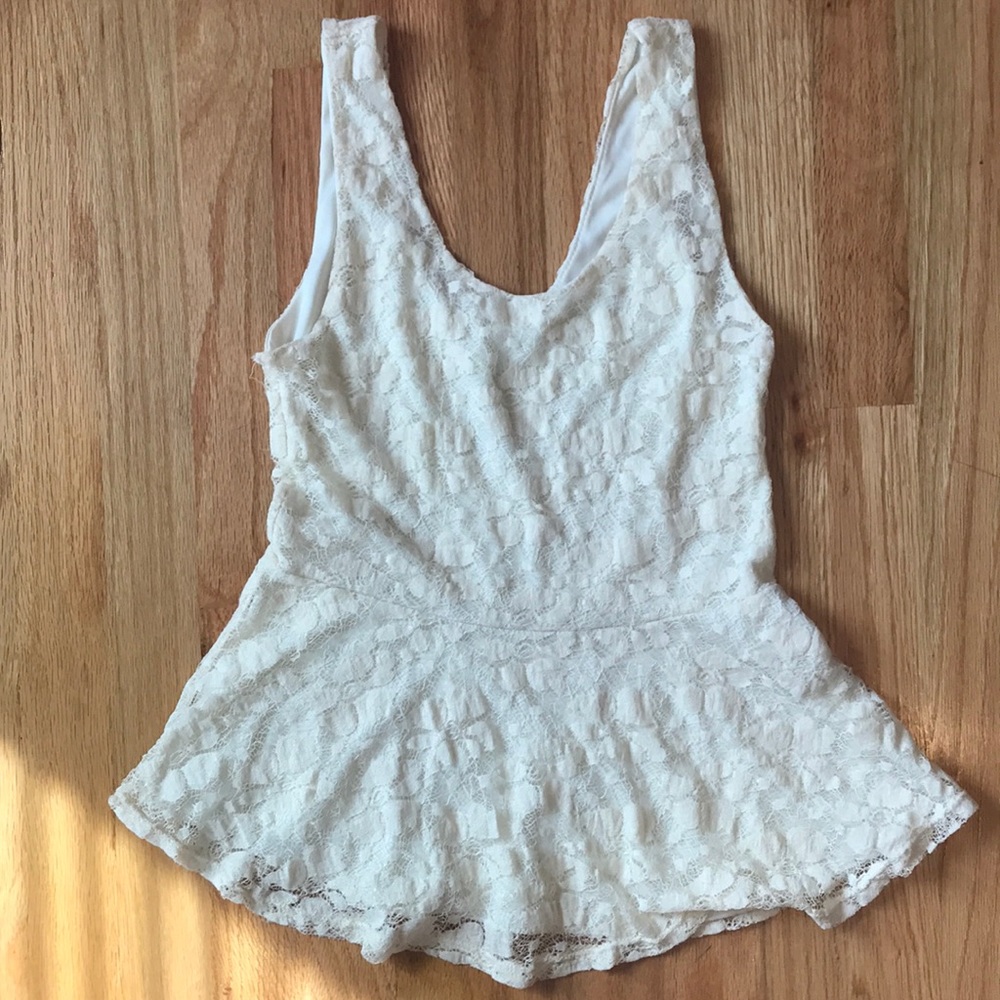 Paper Crane Lace Tank Top